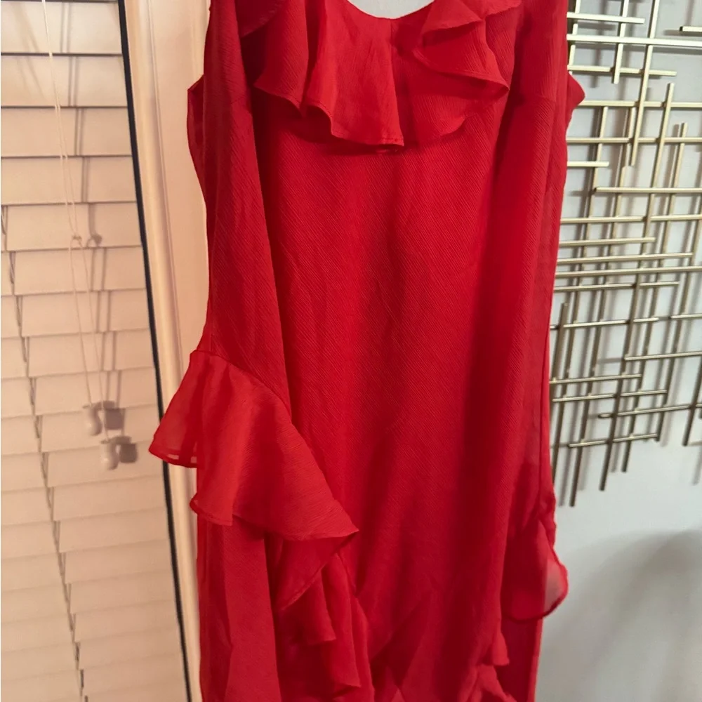 a new day Asymmetrical Red Dress